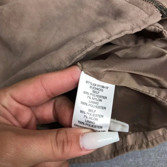 Be Cool Tan Moto Jacket Size: Small - Picture 4 of 6